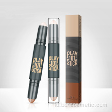 Pena riasan Highlighter Concealer Kontur ujung ganda